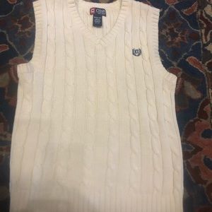 Cream sweater vest